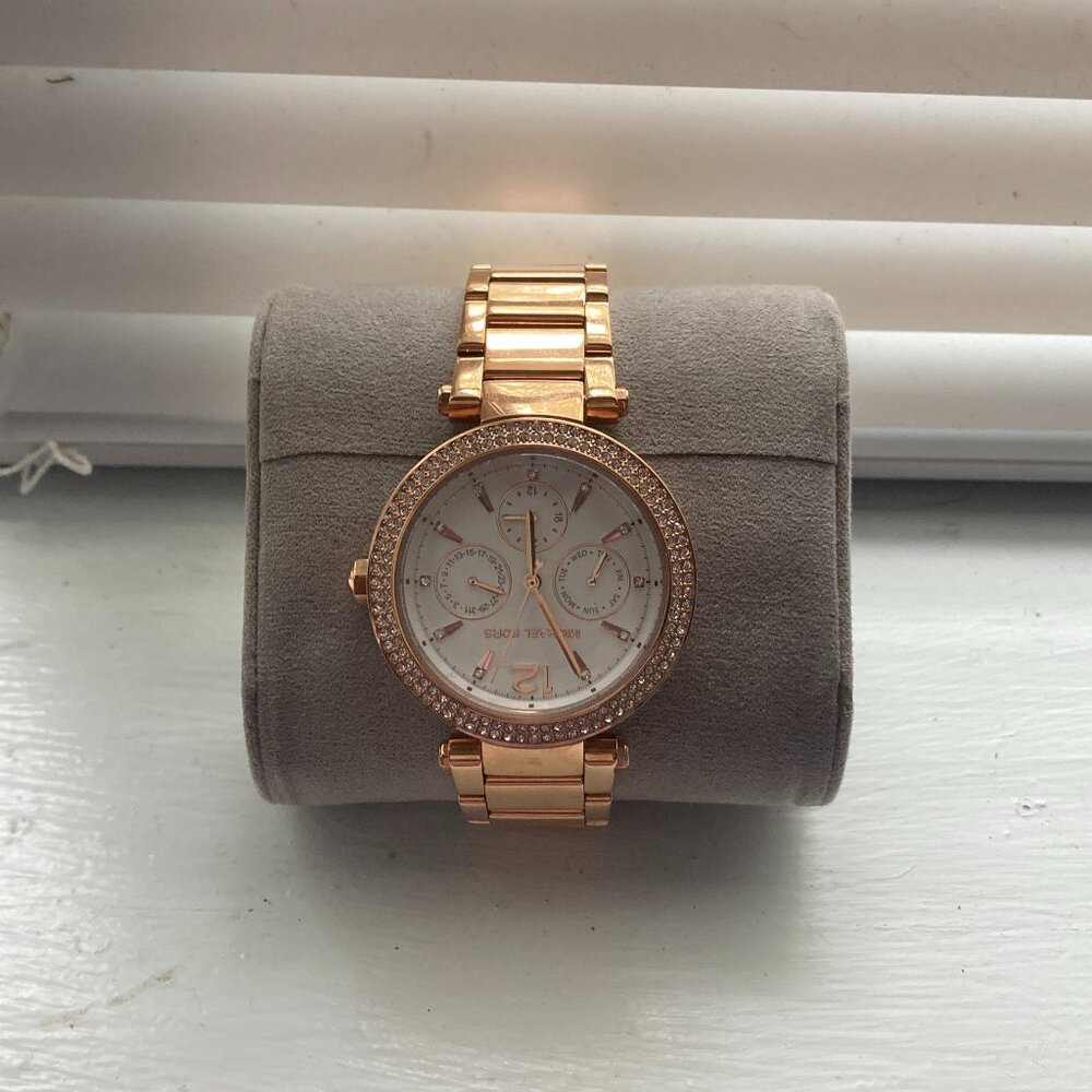 Michael Kors Women's Parker Rose Gold-Tone Stainless Steel Watch